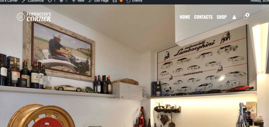 Screenshot del sito Ferruccio's Corner